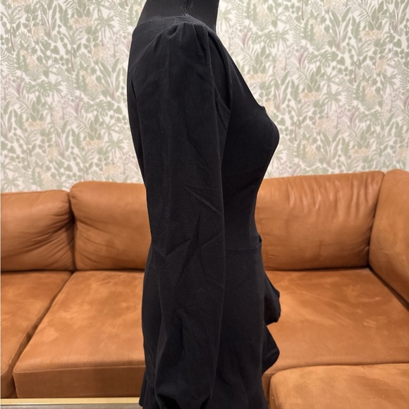 Princess Polly Black Wrap Mini Dress | Size 4 - Picture 7 of 8